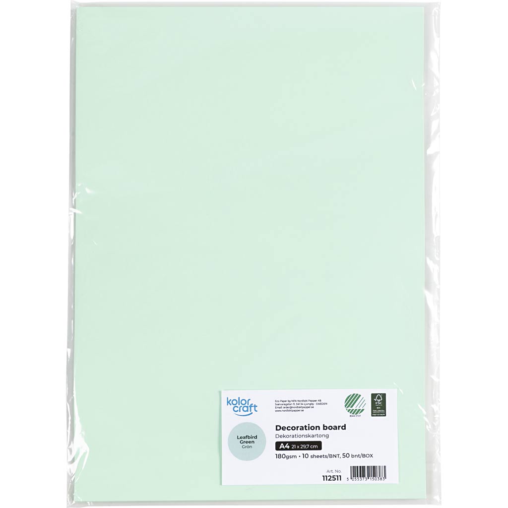 Strukturkarton, A4, 220 g, turkis, 10 ark/ 1 pk. - Image 2