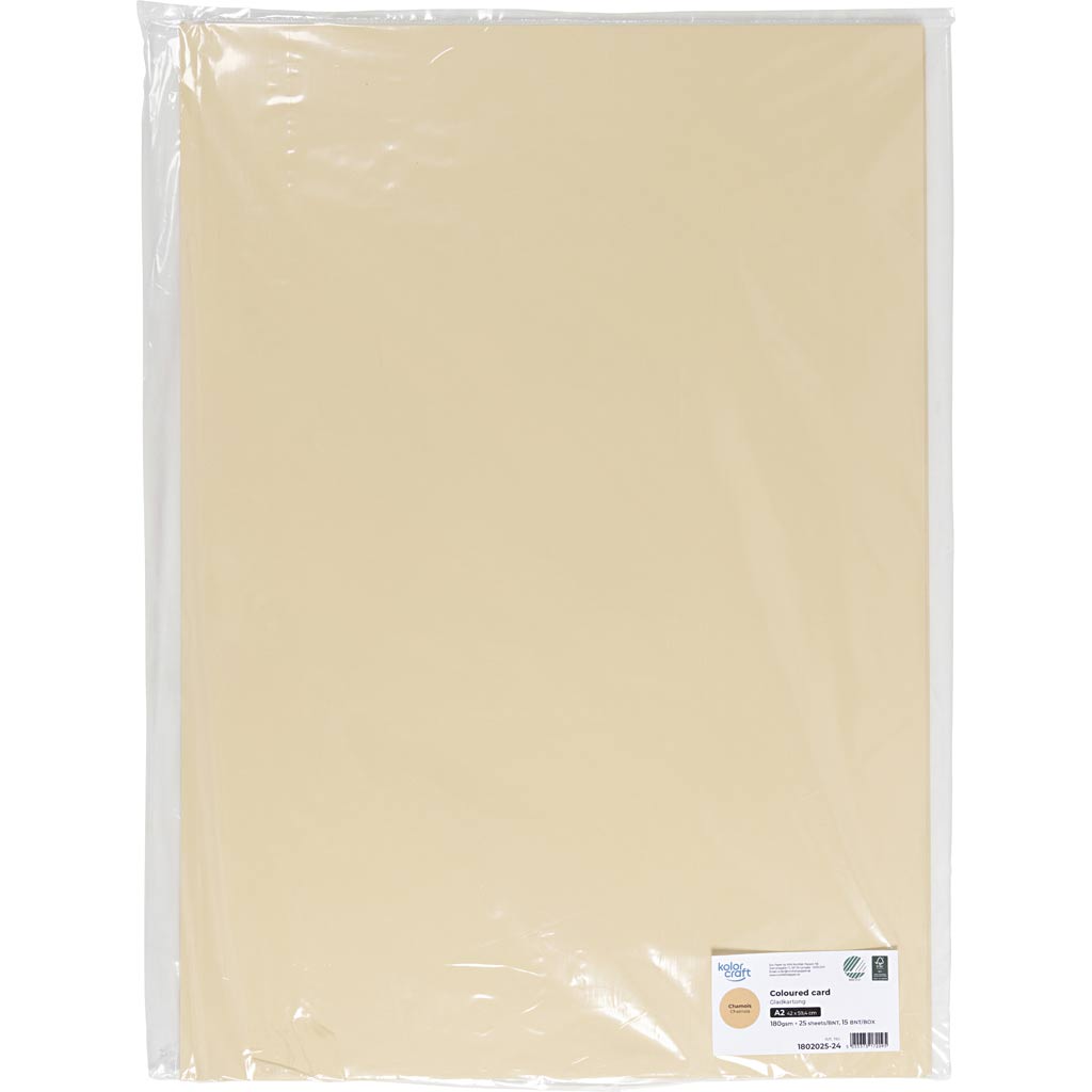 Karton, A2, 180 g, lys pudder, 25 ark/ 1 pk. - Image 2