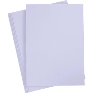 Karton, A2, 220 g, lys lilla, 10 ark/ 1 pk.