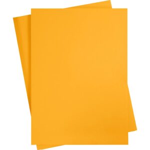 Karton, A2, 220 g, gul, 10 ark/ 1 pk.