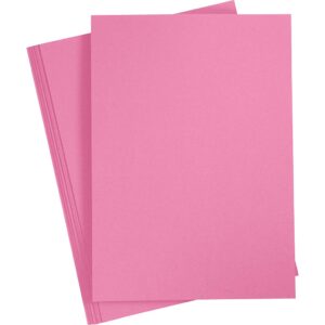 Karton, A2, 220 g, lys pink, 10 ark/ 1 pk.