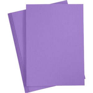 Karton, A2, 220 g, lilla, 10 ark/ 1 pk.