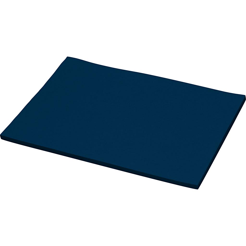 Karton, A2, 180 g, mørk blå, 25 ark/ 1 pk.