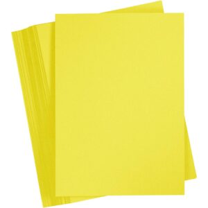 Karton, A3, ark 297x420 mm, 180 g, solgul, 100 ark/ 1 pk.