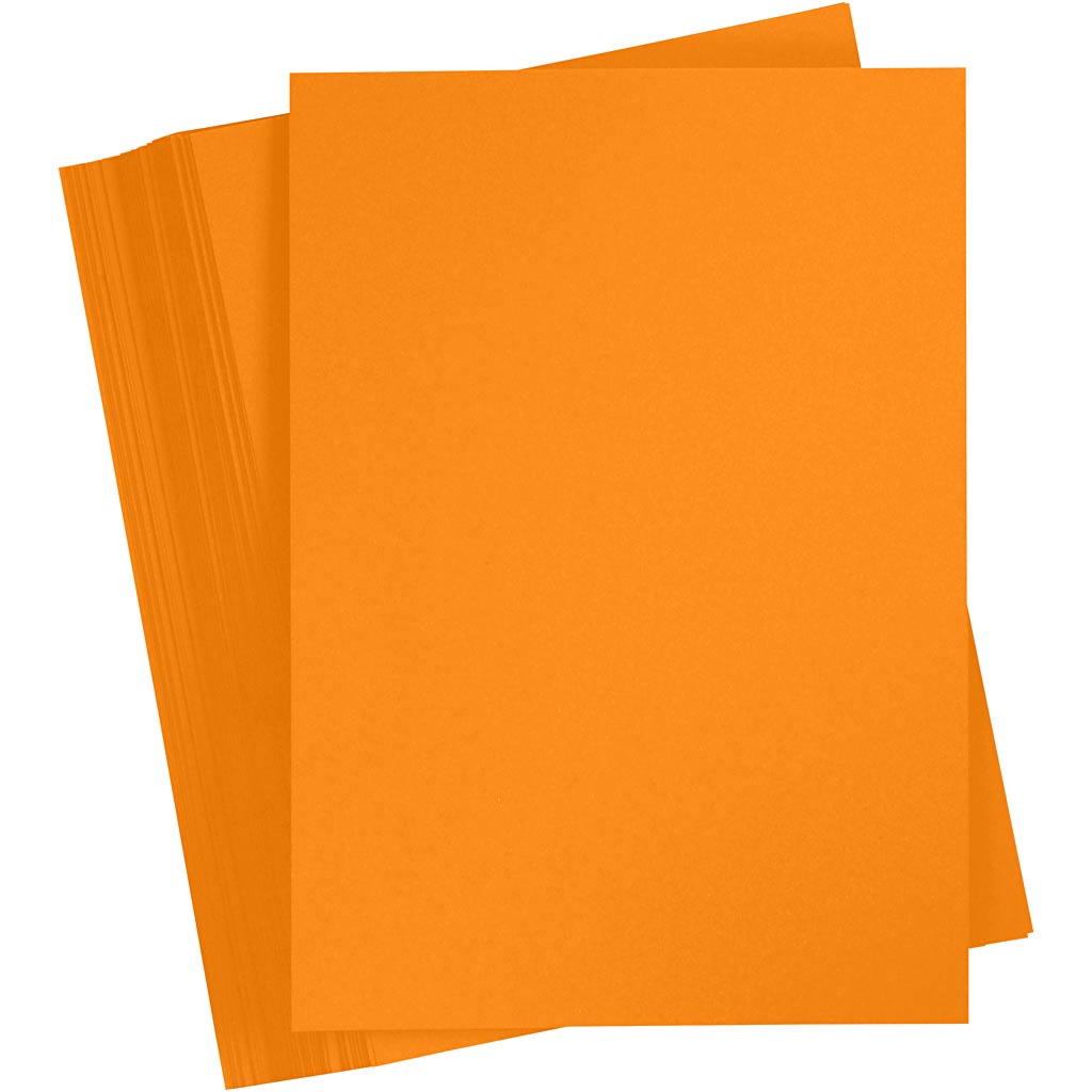 Karton, A3, ark 297x420 mm, 180 g, orange, 100 ark/ 1 pk.