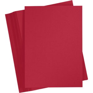 Karton, A3, ark 297x420 mm, 180 g, mørk rød, 100 ark/ 1 pk.