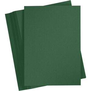 Karton, A3, ark 297x420 mm, 180 g, mørk grøn, 100 ark/ 1 pk.