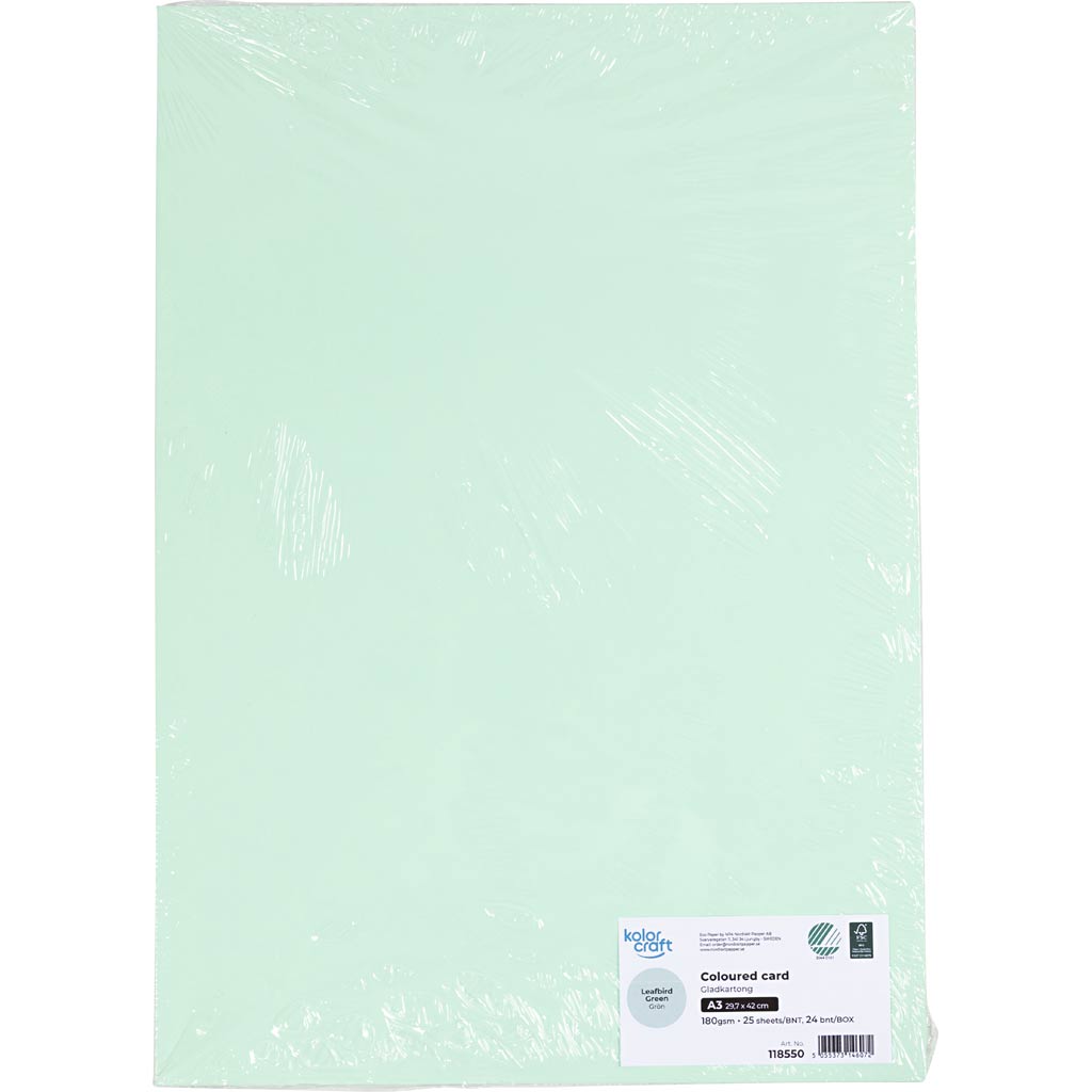 Karton, A3, 180 g, turkis, 25 ark/ 1 pk. - Image 2