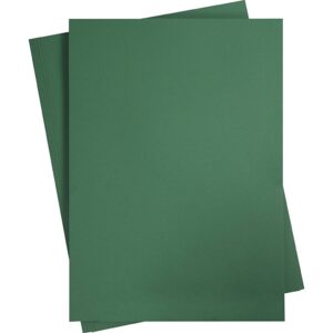 Karton, A3, 180 g, mørk grøn, 25 ark/ 1 pk.