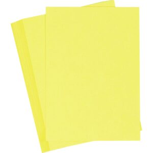 Karton, A6, 180 g, citrongul, 25 ark/ 1 pk.