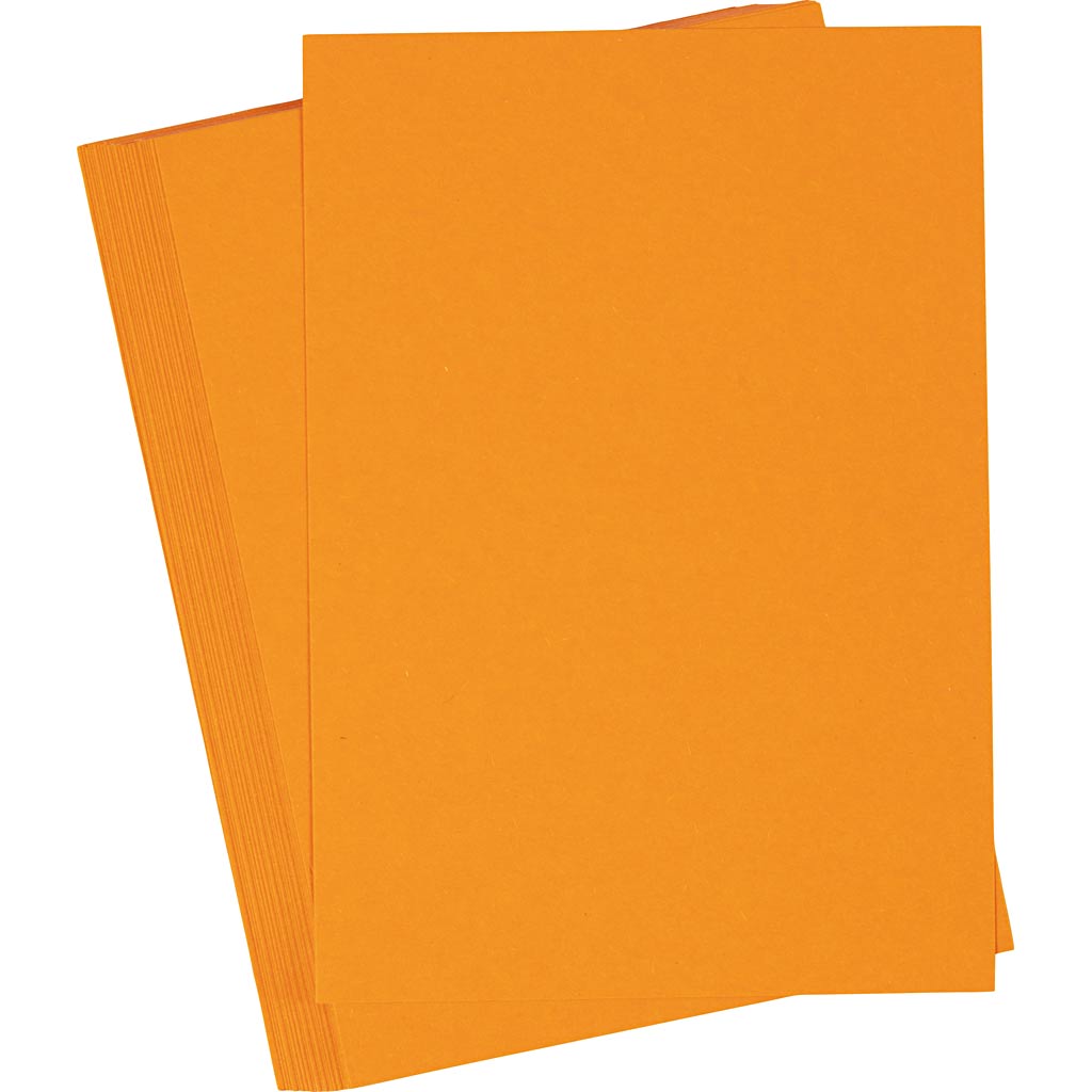 Karton, A6, 180 g, orange, 25 ark/ 1 pk.