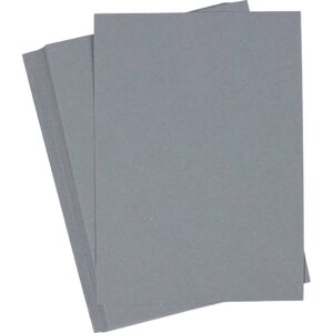 Karton, A6, 180 g, grå, 25 ark/ 1 pk.