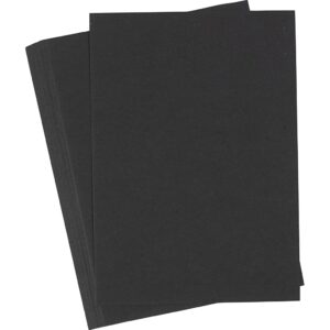 Karton, A6, 180 g, sort, 25 ark/ 1 pk.