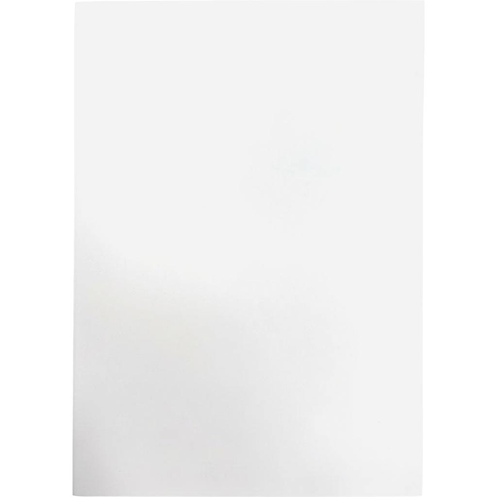 Skumkarton, A4, ark 210x297 mm, tykkelse 3 mm, hvid, 5 ark/ 1 pk.