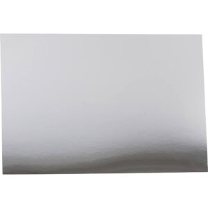 Metalkarton, A2, ark 420x594 mm, 280 g, sølv, 10 ark/ 1 pk.
