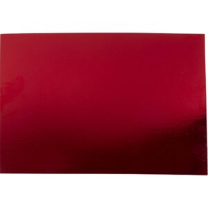 Metalkarton, A2, ark 420x594 mm, 280 g, rød, 10 ark/ 1 pk.