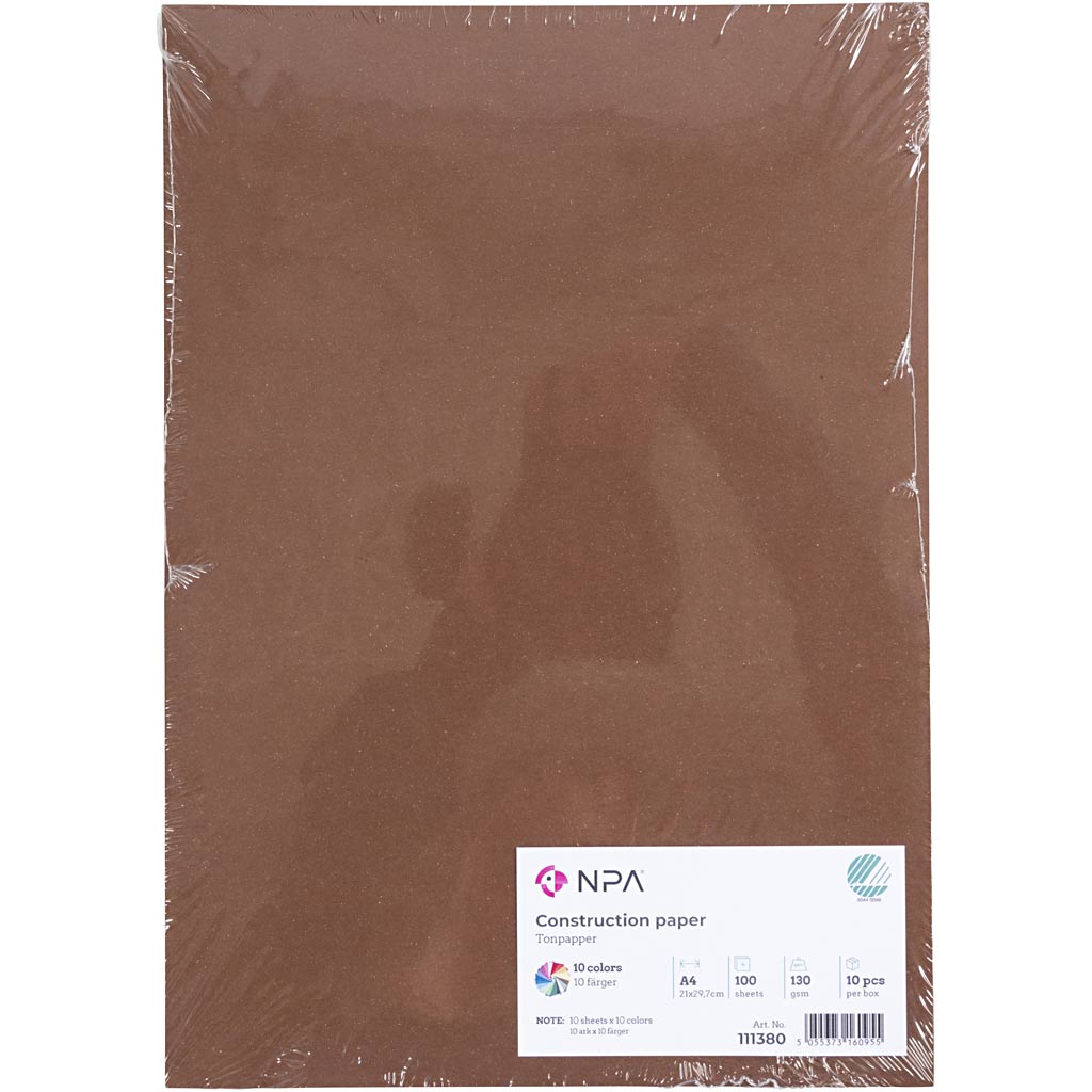 Creativ Papir, str. A4, 120 g, ass. farver, 100 ark/ 1 pk. - Image 2