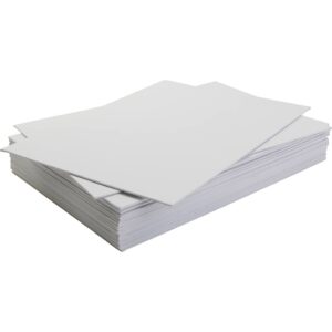 Malerplade, str. 30x40 cm, tykkelse 3 mm, 280 g, hvid, 1 stk.