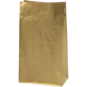 Papirposer, H: 27 cm, str. 9x15 cm, 50 g, guld, 50 stk./ 1 pk.