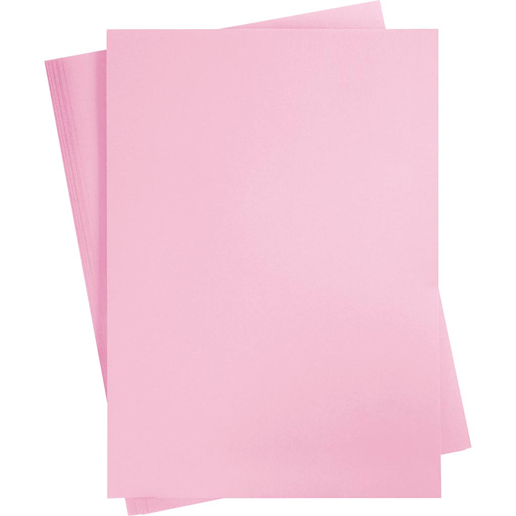 Karton, A4, 270 g, rosa, 10 ark/ 1 pk.