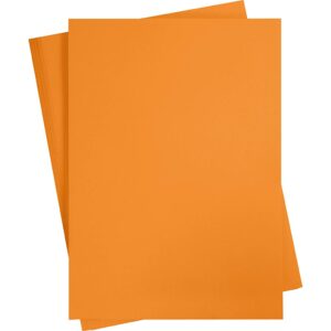 Karton, ark 50x70 cm, 270 g, orange, 10 ark/ 1 pk.