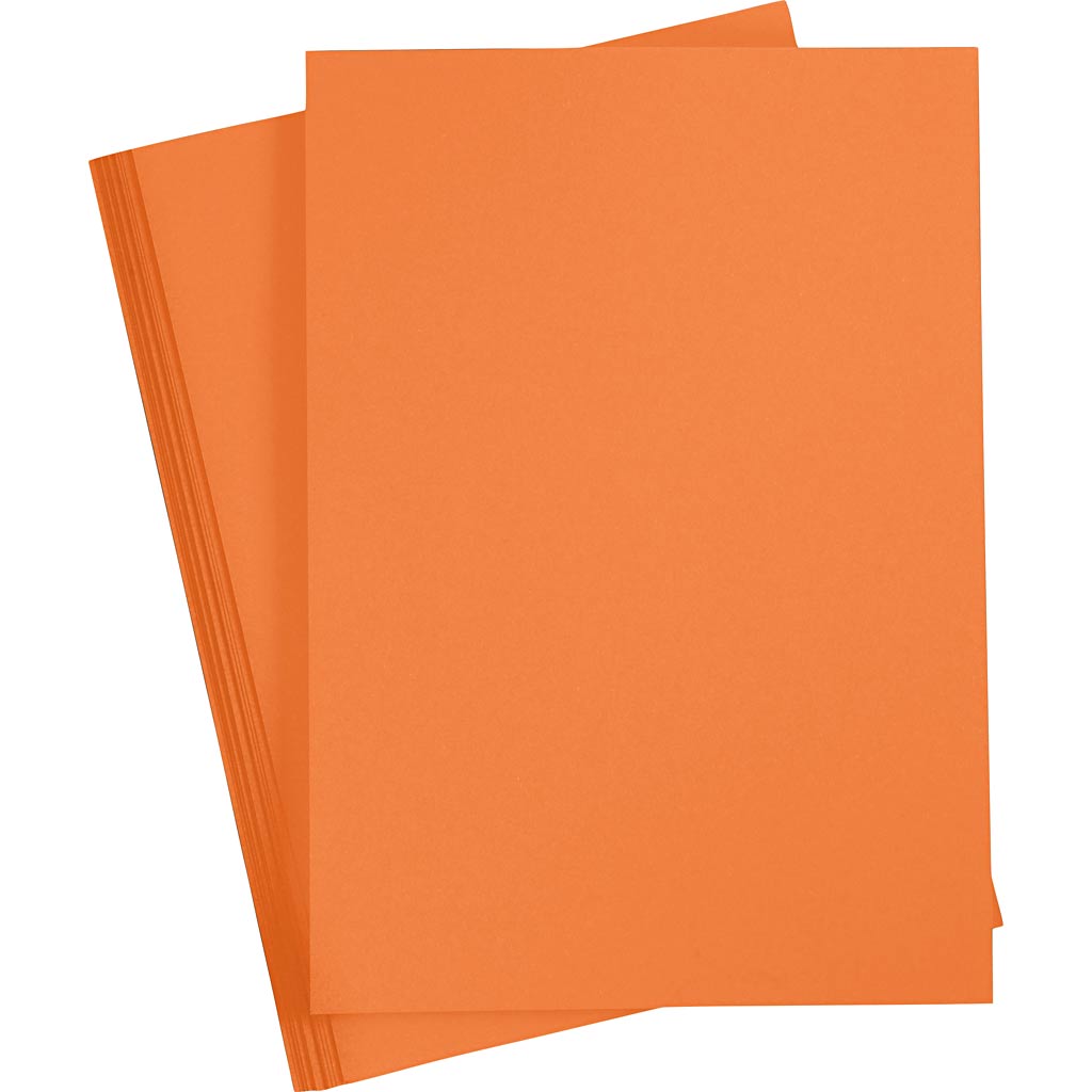 Karton, A4, 270 g, orange, 10 ark/ 1 pk.