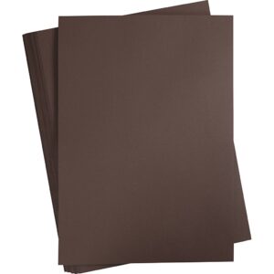 Karton, ark 50x70 cm, 270 g, mørk brun, 10 ark/ 1 pk.