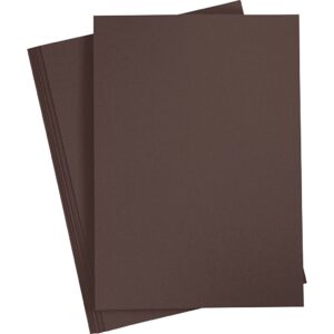 Karton, A3, 270 g, mørk brun, 10 ark/ 1 pk.
