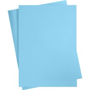 Karton, ark 50x70 cm, 270 g, lyseblå, 10 ark/ 1 pk.