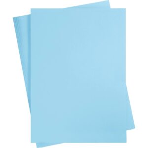 Karton, A4, 270 g, lyseblå, 10 ark/ 1 pk.
