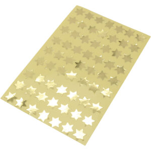 Stickers, stjerner, diam. 14 mm, guld, 10 ark/ 1 pk.