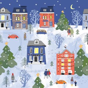 Servietter, juleby, str. 33x33 cm, 20 stk./ 1 pk.