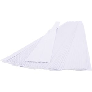 Stjernestrimler, L: 90 cm, B: 50 mm, hvid glitter, 50 stk./ 1 pk.