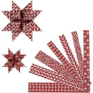 Stjernestrimler, B: 10+20 mm, rød, hvid, 60 stk./ 1 pk.