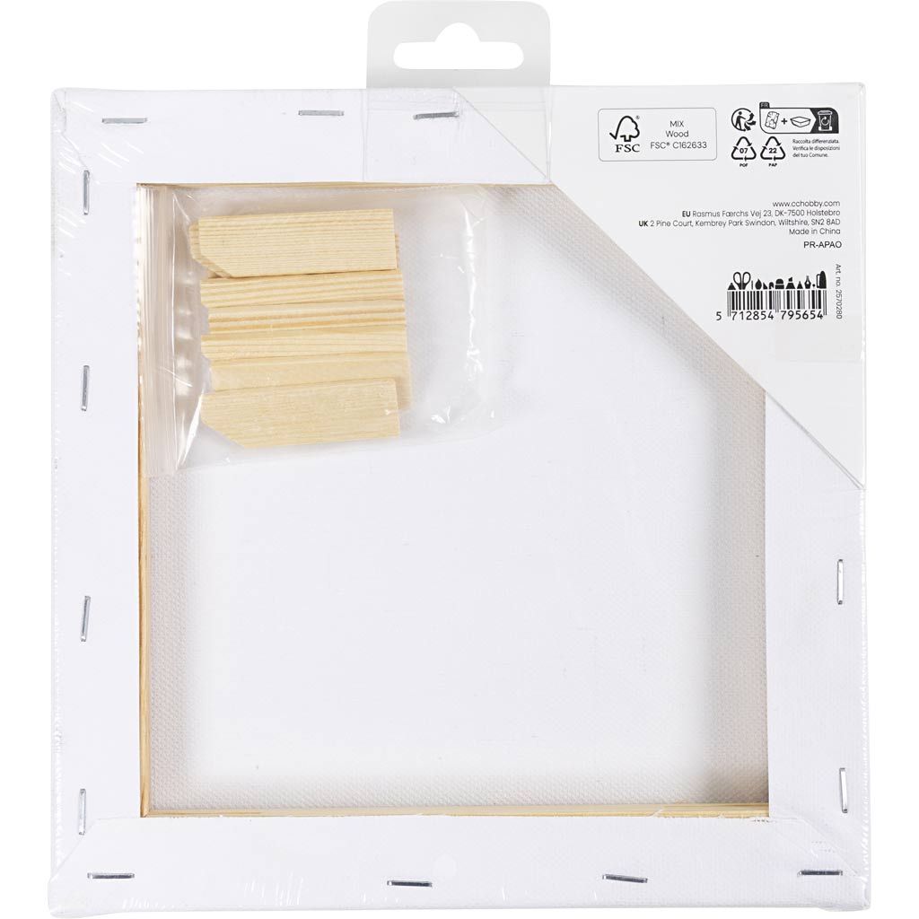 Malerlærred, D: 1,6 cm, str. 20x20 cm, 360 g, 1 stk. - Image 3