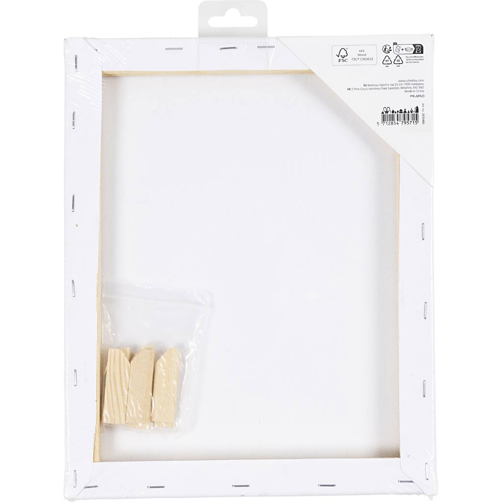 Malerlærred, D: 1,6 cm, str. 24x30 cm, 360 g, 1 stk. - Image 3