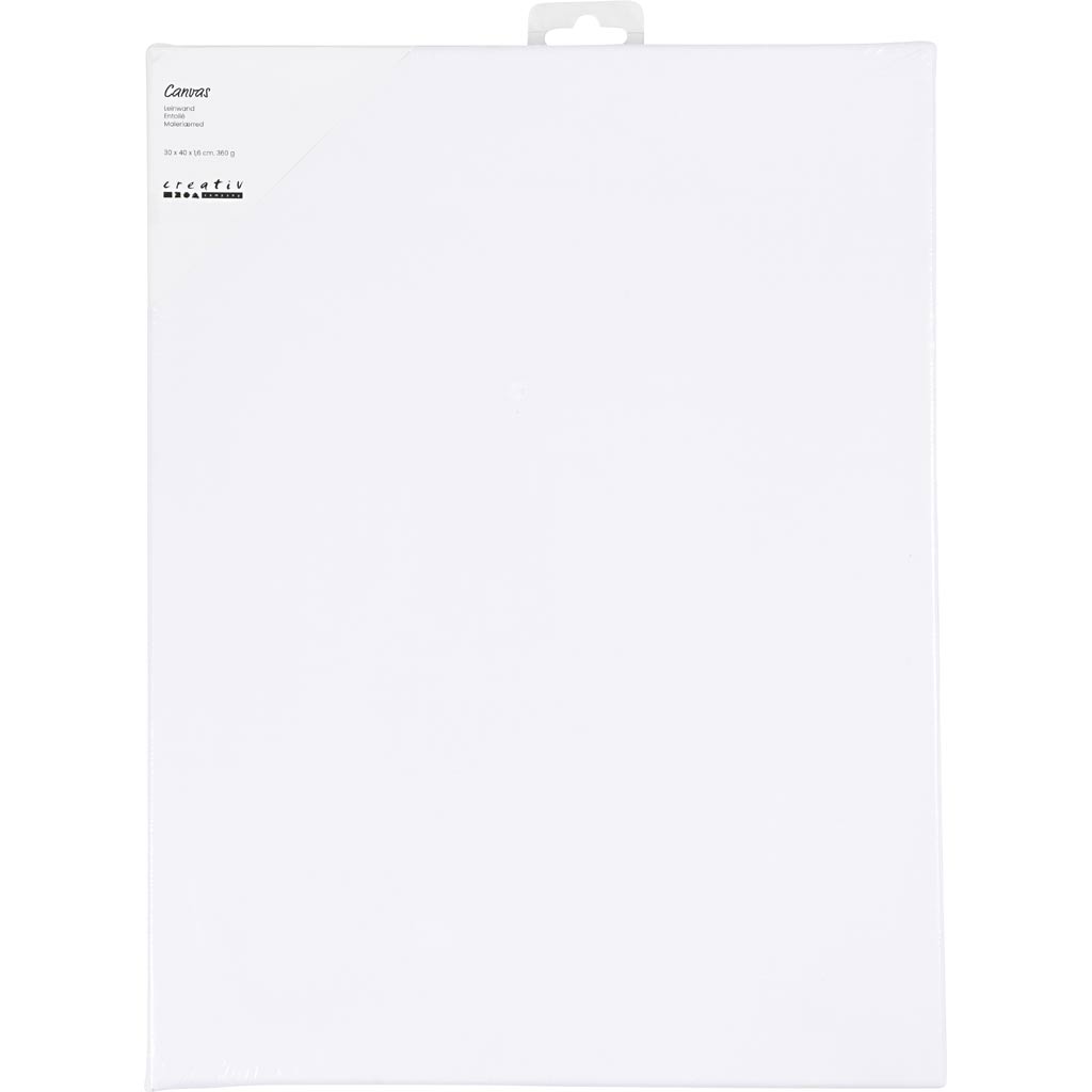 Malerlærred, D: 1,6 cm, str. 30x40 cm, 360 g, 1 stk. - Image 2