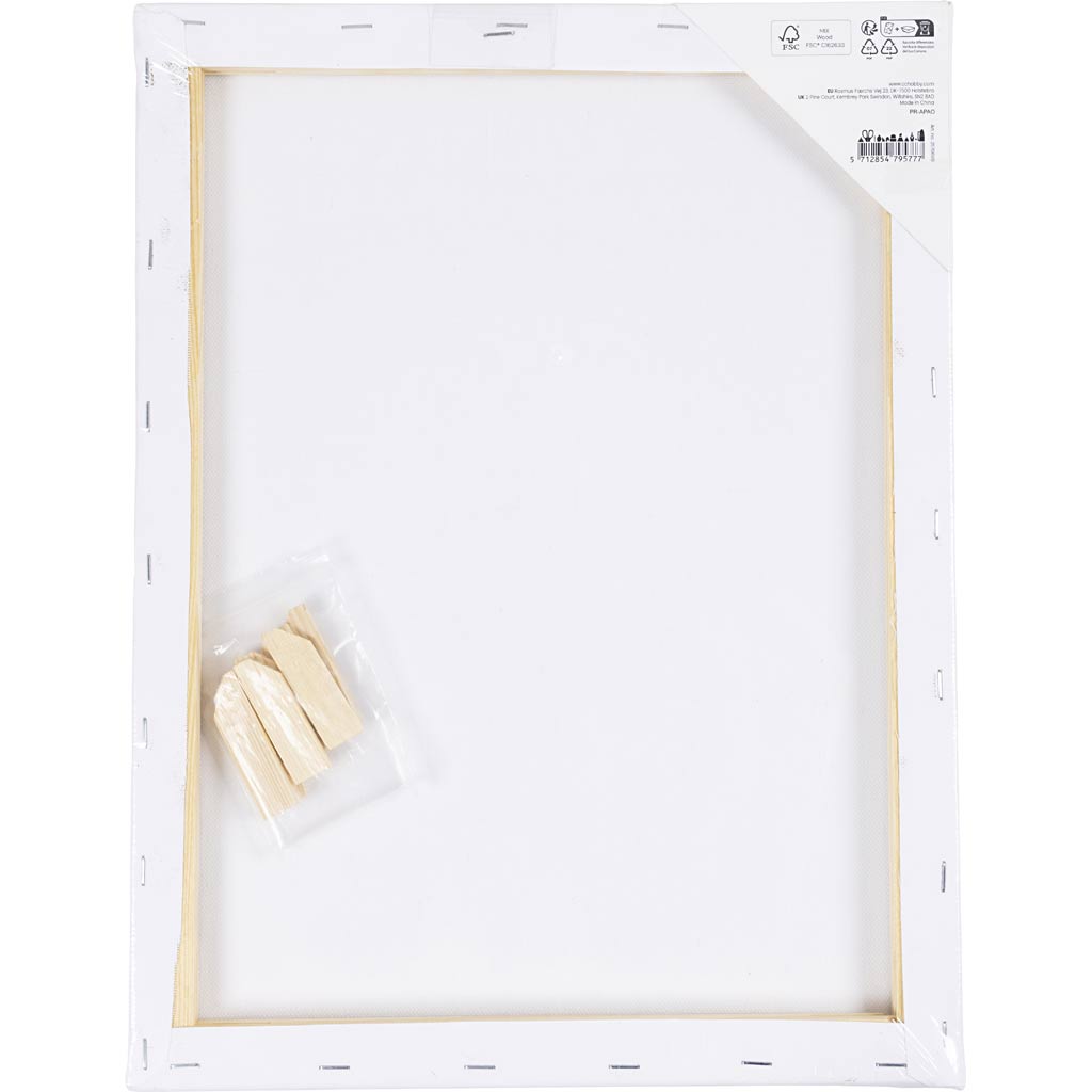 Malerlærred, D: 1,6 cm, str. 30x40 cm, 360 g, 1 stk. - Image 3
