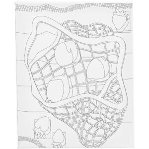 Malerlærred med print, Citrusfrugter , D: 1,6 cm, str. 24x30 cm, 360 g, 1 stk.