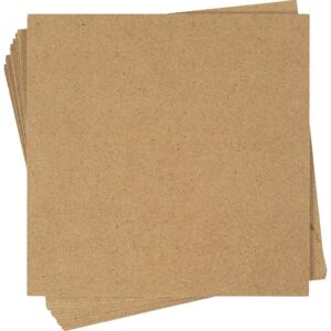 MDF-plade, str. 15x15 cm, tykkelse 3 mm, 10 stk./ 1 pk.