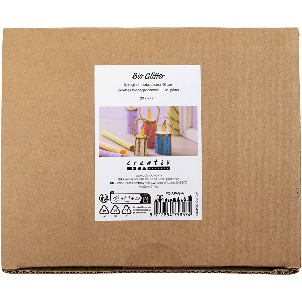 Bio-glimmer, ass. farver, 20x27 ml/ 1 pk. - Image 2