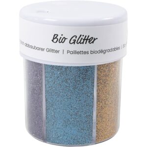 Bio-glimmer, ass. farver, 6x28 ml/ 1 ds.