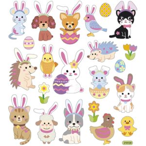 Stickers, påsketema, ark 15x16,5 cm, 1 ark