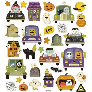 Stickers, halloweentema, ark 15x16,5 cm, 1 ark