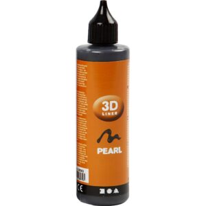 3D Liner, blank, dækkende, sort, 100 ml/ 1 fl.