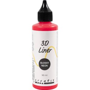 3D Liner, blank, halvdækkende, neon pink, 90 ml/ 1 fl.