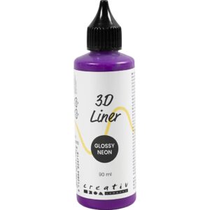 3D Liner, blank, halvdækkende, neon lilla, 90 ml/ 1 fl.