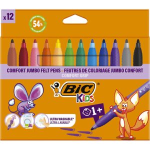 Jumbo Børnetuscher, streg 1-4 mm, ass. farver, 12 stk./ 1 pk.