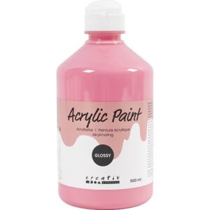 Akrylmaling Blank, lys pink, 500 ml/ 1 fl.