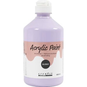 Akrylmaling Blank, lys lilla, 500 ml/ 1 fl.